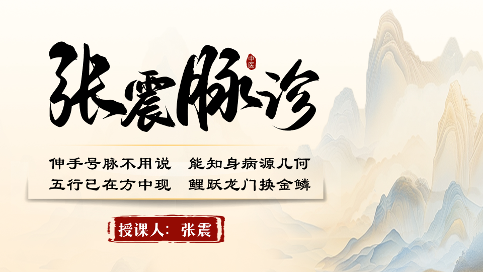 张震脉诊课程，随时随地掌握中医精髓